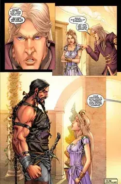 Viserys, daenerys and khal drogo