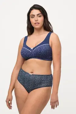 Leaf Print Wire Free Comfort Bra