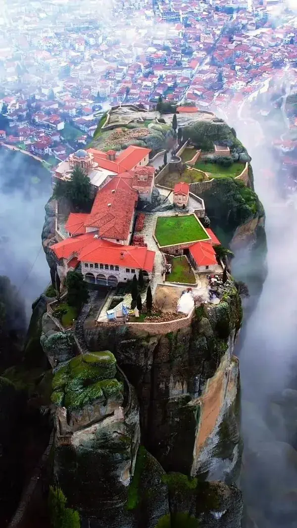 The hilltop monasteries of Meteora, Greece.