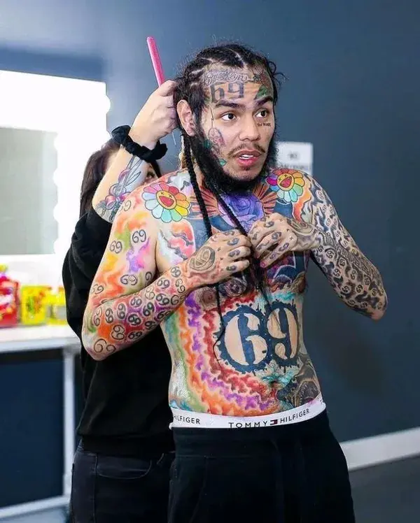 6ix9ine crazy tattoo