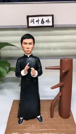 Hand-made statues of IP Man, the grandmaster