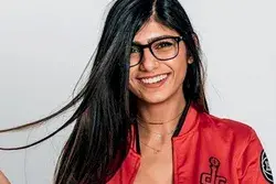 Mia Khalifa in Red Dress