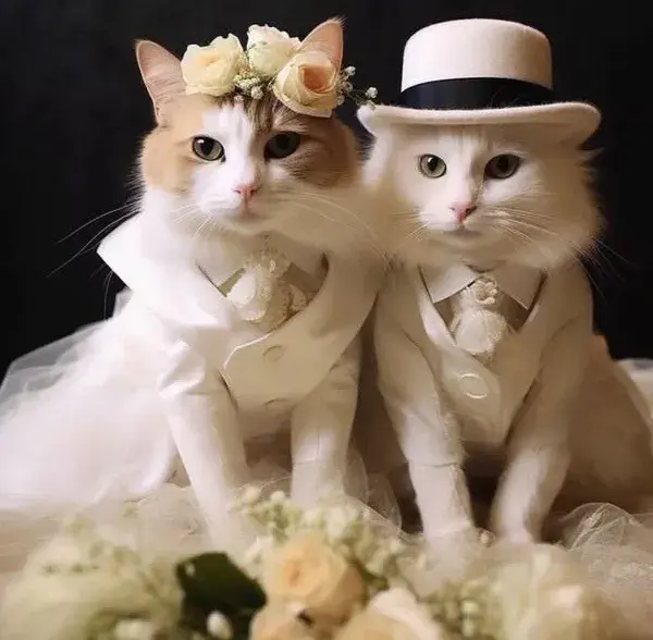Beautiful Couple | Eureka Pet Shop Amazon 
#beautifulcouple #catart #catartwork #catlovers #pets
