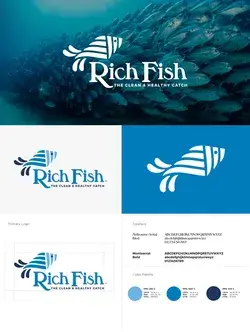 Food Logo Design | Rich Fish