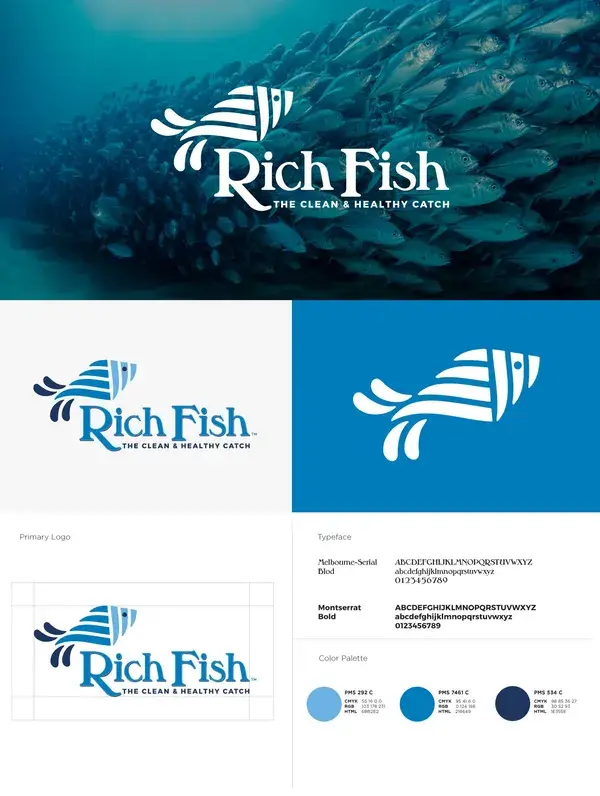 Food Logo Design | Rich Fish