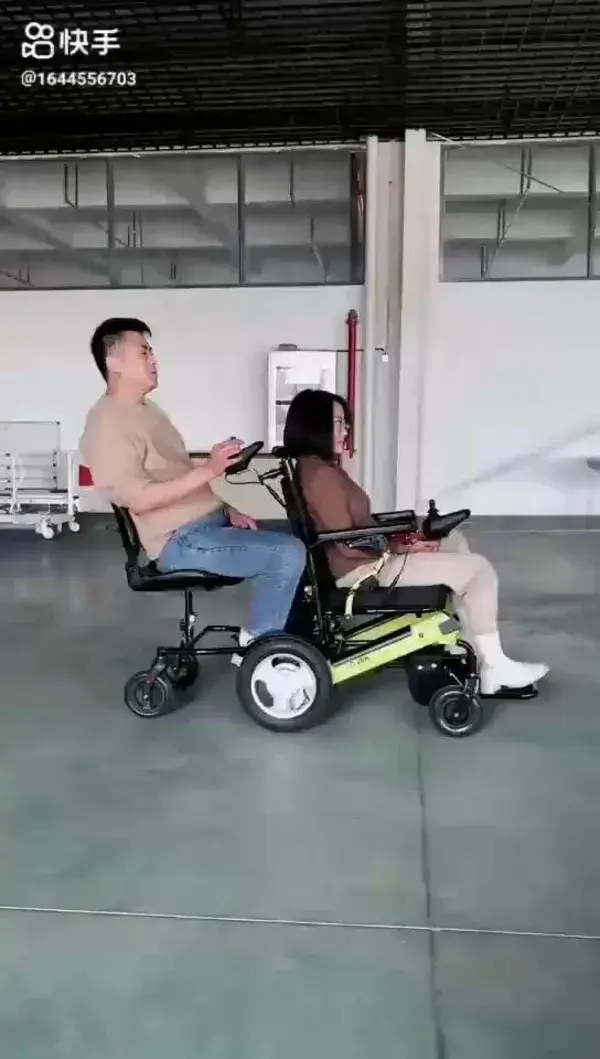 Driving Electric Wheelchair with Your Family