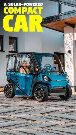 Solar-powered Compact car