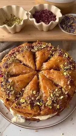 Pistachio Saffron Cake