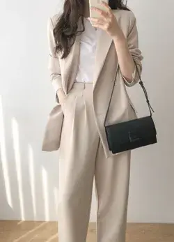 Korean Outfits | Womens Suit Outfit Classy