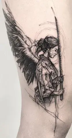 Girl tattoo