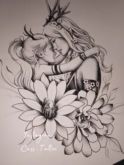 Mother Daughter Love - Tattoo Idea