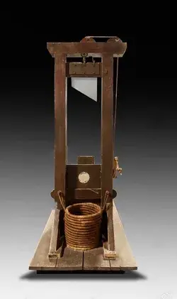 Model of Guillotine used during the French Revolution (1789-1799)