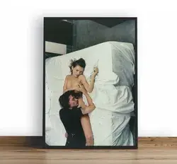 Johnny Depp & Kate Moss Poster Painting Art Wall Canvas For Living Room Home Decor (No Frame)