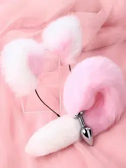 2pcs Women Fluffy Ear Decor Fashion Costume Prop, For Party