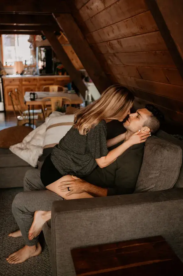 Intimate A-Frame Cabin Wedding