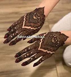 Khafif back hand mehndi