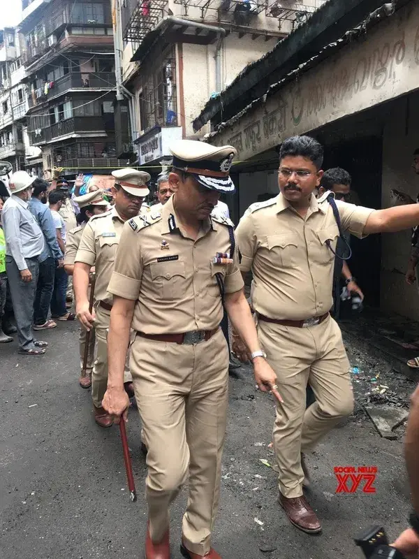 Mumbai: Mumbai Police Commissioner visits Kesarbai Building collapse site #Gallery