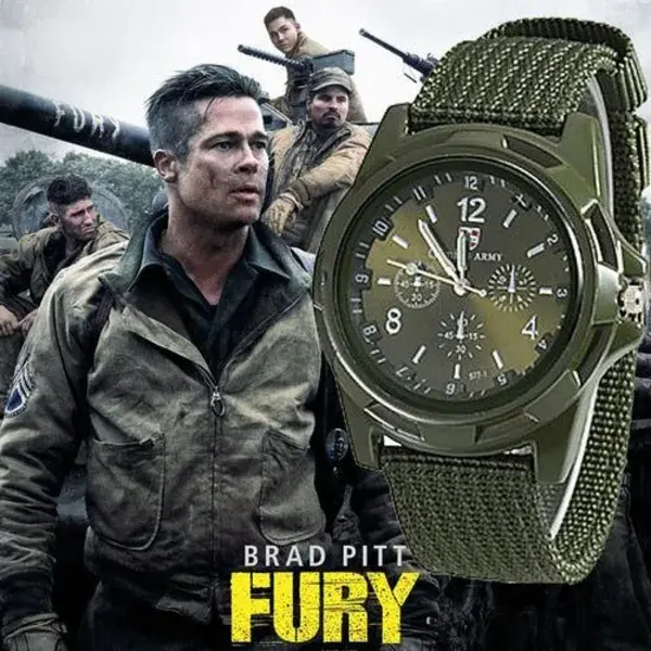 Mens Casual Green Analog Military Watches - Blue