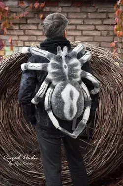 Olga Kotova Creates Creepy Backpacks That Look Like Octopus, Spiders, And Beetles