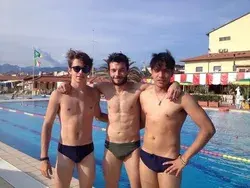 charles leclerc swimming