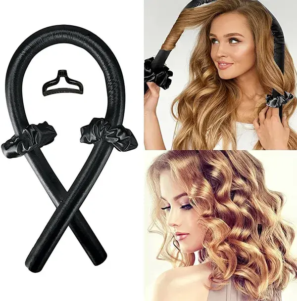 Silk Hair Curler, Curling Rod Stirnband Curler, Heatless Lockenwickler, Frauen Heatless Hair Curler