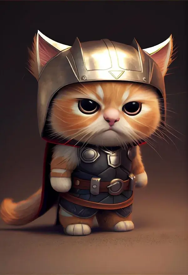 Avengers Cat - Mid Journey