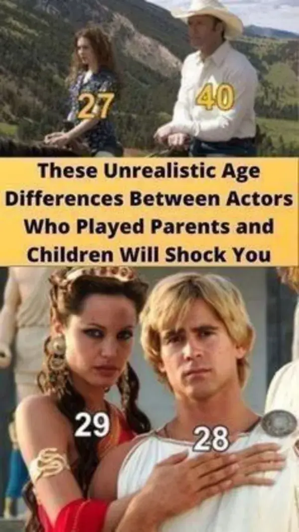 These Unrealistic Age Differences Between Actors Who Played Parents and Children Will Shock You