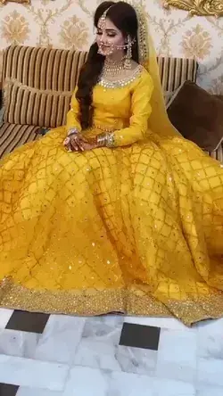 haldi ceremony gown wedding