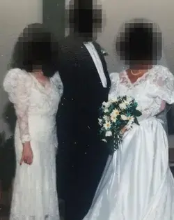 My mother-in-law wore a replica of my wedding dress on our wedding day – she wanted to be the bride