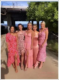 Vibrant Pink Bridesmaids | Wedding Guest Dresses | Beach Wedding Guest Dress