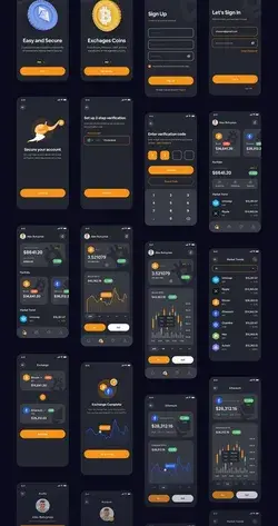 Crypto Wallet App Design UI Kit Crypto Wallet App Design UI Kit