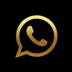 Whatsapp Gold And Black Icon