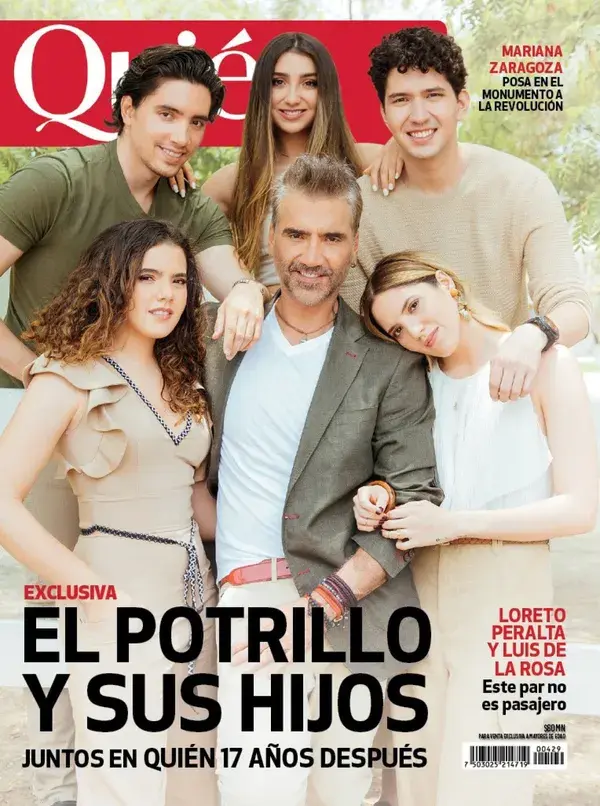 El Potrillo y sus hijos, juntos en portada de Quién 17 años después