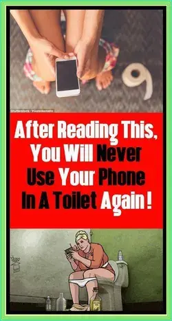 Check-Check! YOU NEVER USE YOUR PHONE IN A TOILET!!