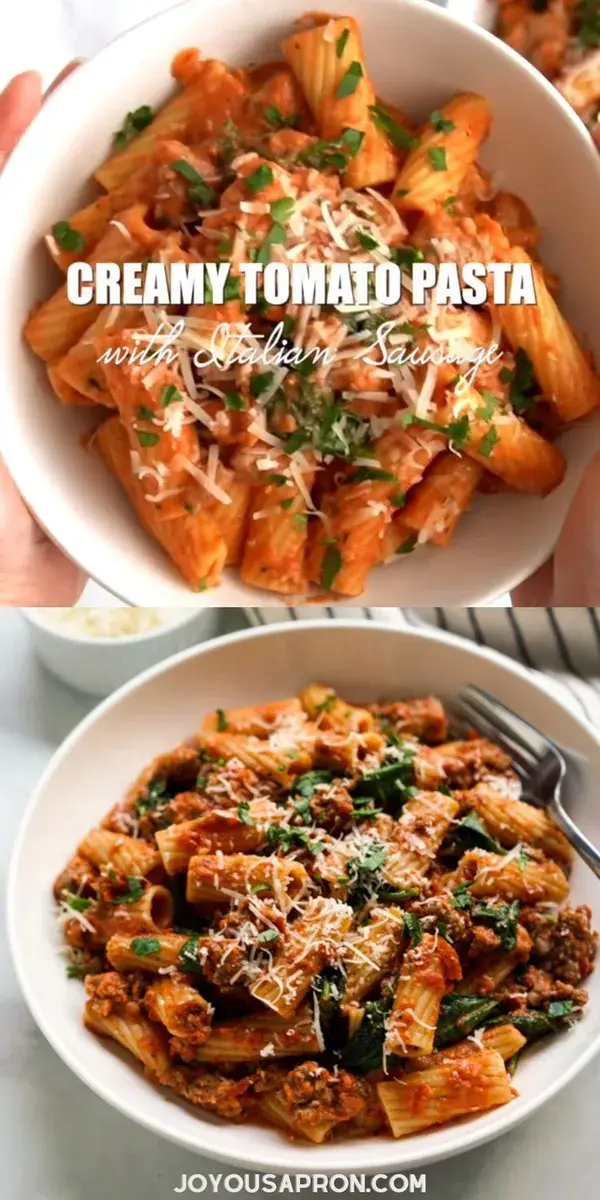 Creamy Tomato Italian Sausage Pasta