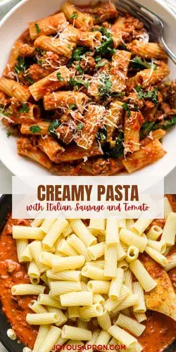 Creamy Pasta with Tomato and Italian Sausage