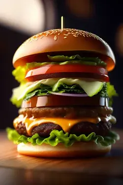 Classic proportion burger