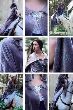 Arwen's Travel Cloak - The Lord of the Rings - The Return of the King #collage #details