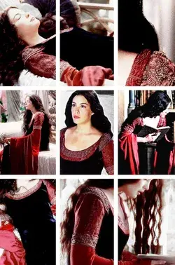 Arwen's Dying Gown - The Lord of the Rings - The Return of the King #collage #details #blood red