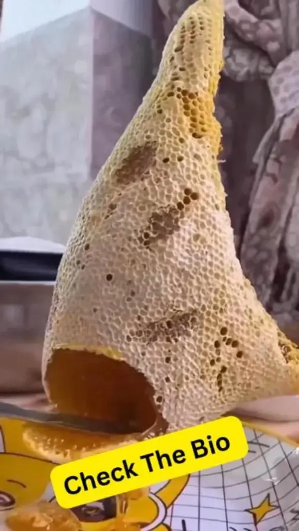 Slow motion raw honey filtering 