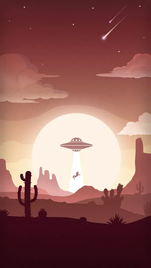 Alien Western Wallpaper