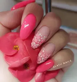 Valentines Cute february nail colors 2023 acrylic nails spring nails 2023 trends pink prom nails