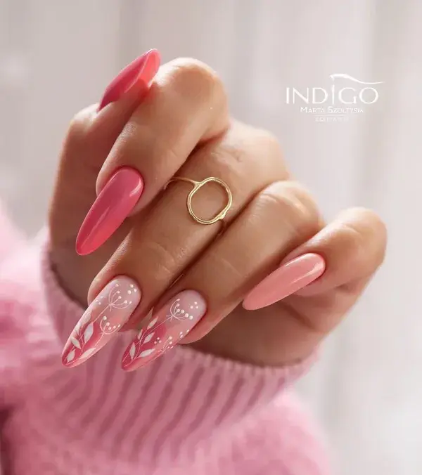 45+ Bold and Beautiful Hot Pink Nails for Your Summer Look 2023 | Beach Nails Art