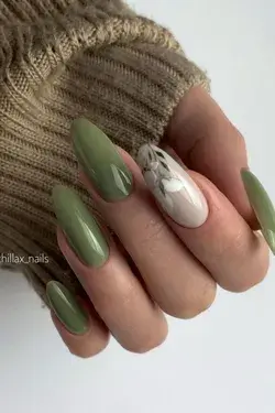 36 Best short almond nails designs for Winter 2021 - Page 3 of 5 - Hi Fashion Girl