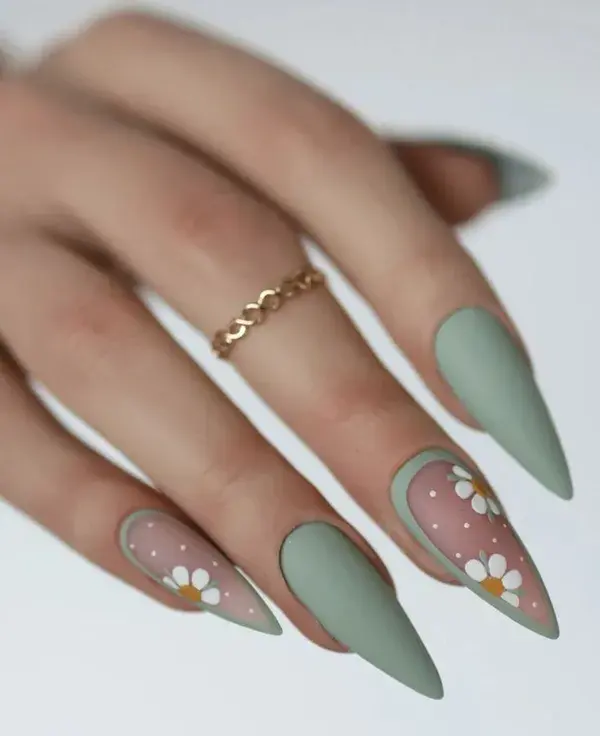 45 Spring Nail Ideas for Short and Medium Length 2023 | Spring Nail Art Gel