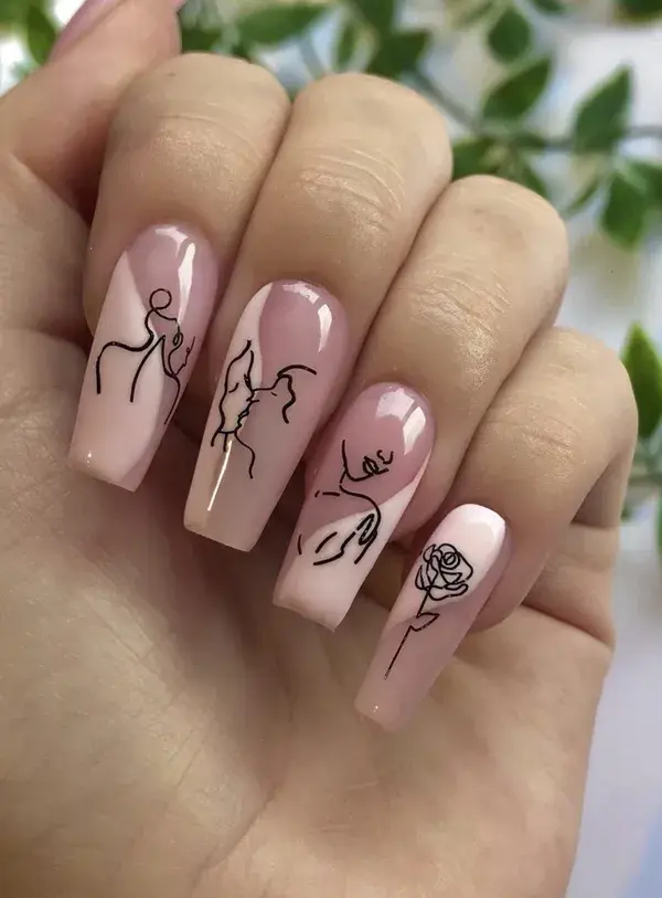 50  Trendy Abstract Nails You'll Want To Try This Year