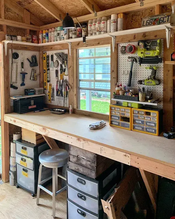 I will design, build and
  assemble custom cabinets for your shed working plan