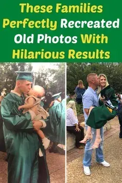 These Families Perfectly Recreated Old Photos With Hilarious Result