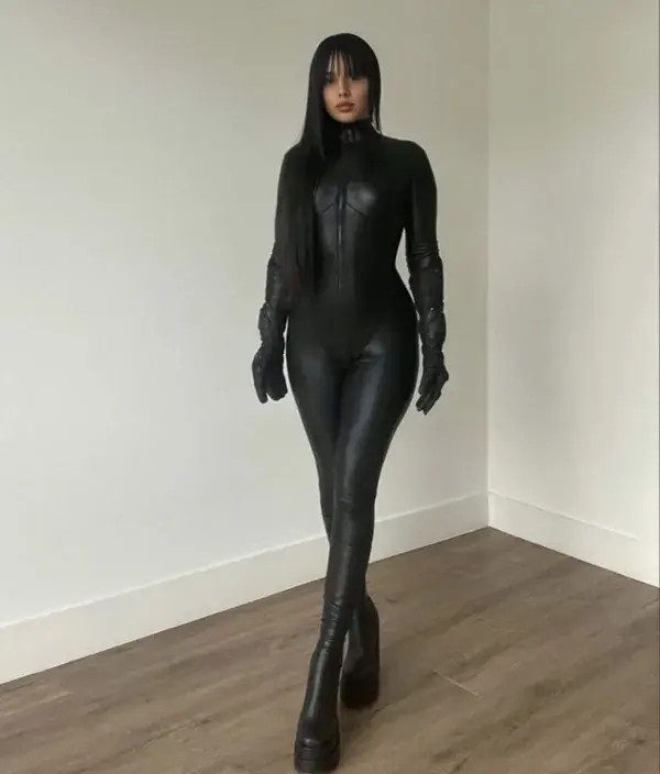 Girl in catsuit