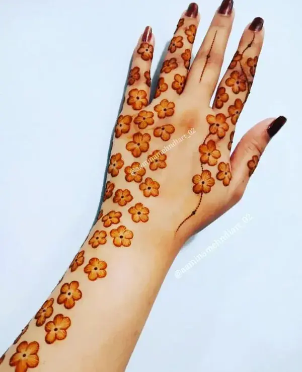 Mehandi heena easy design